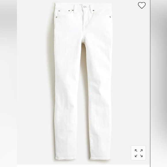 J. Crew 9" toothpick jean BQ312 white wash 31 Tall - Picture 3 of 6